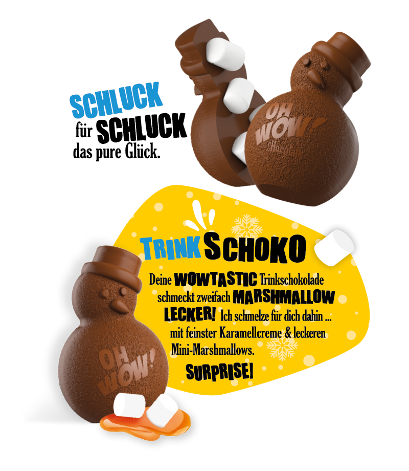 OH WOW Trinkschokolade - Schluck für Schluck das pure Glück